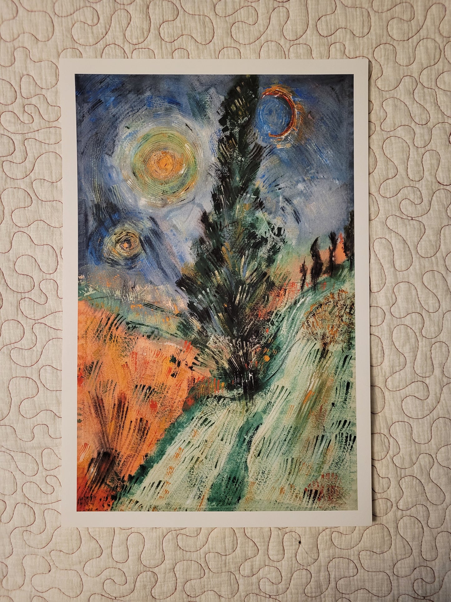 Hand-painted canvas cloth