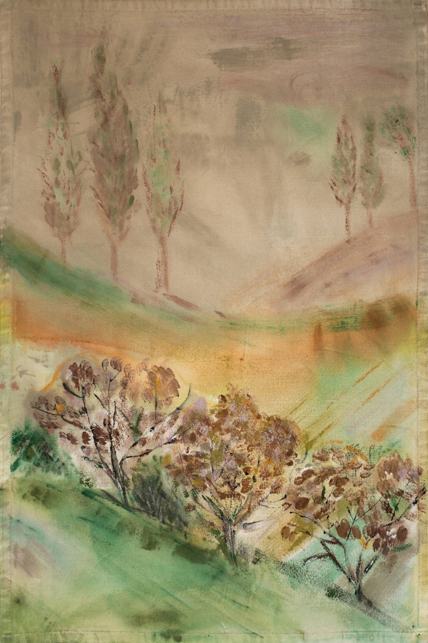 Hand-painted canvas cloth