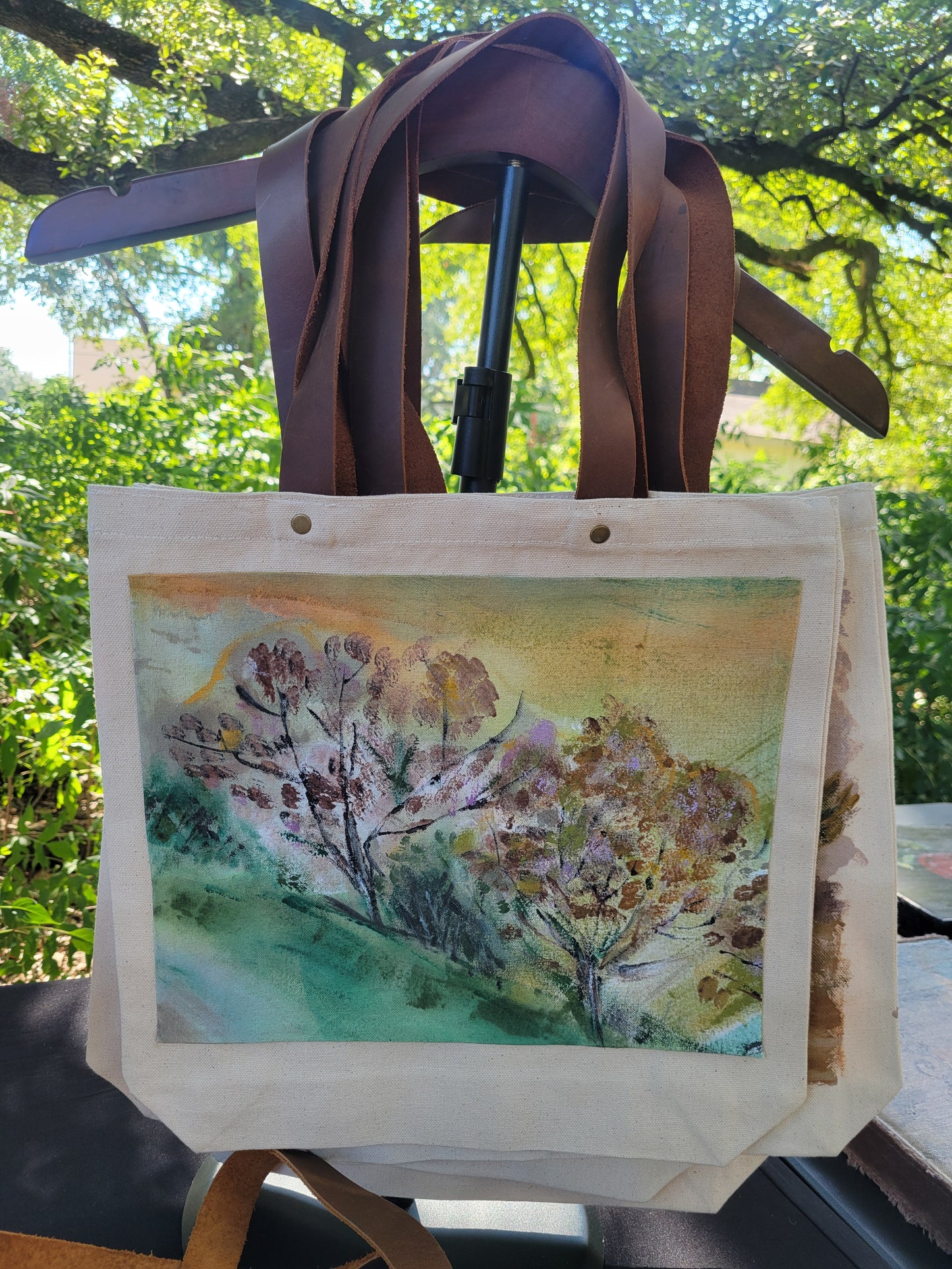 Hand Painted Canvas Tote