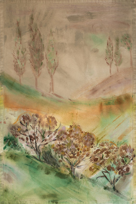 Hand-painted canvas cloth