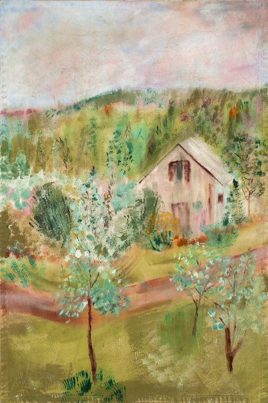 Hand-painted canvas cloth