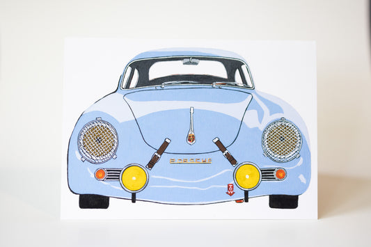 PORSCHE 356 3X5 CARD