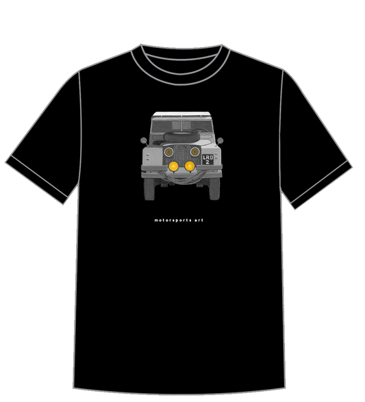 Short Sleeve B&W Land Rover